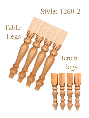 29"Table Legs & 18" Bench Legs