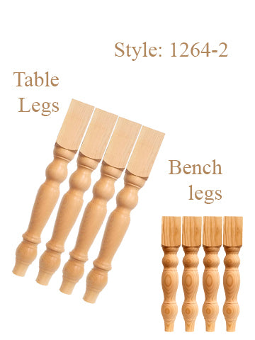 29"Table Legs & 18" Bench Legs