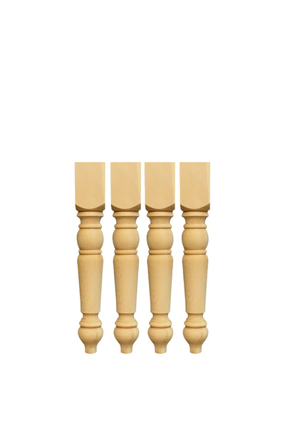 Unfinished Knotty Pine Bench Legs  set of 4