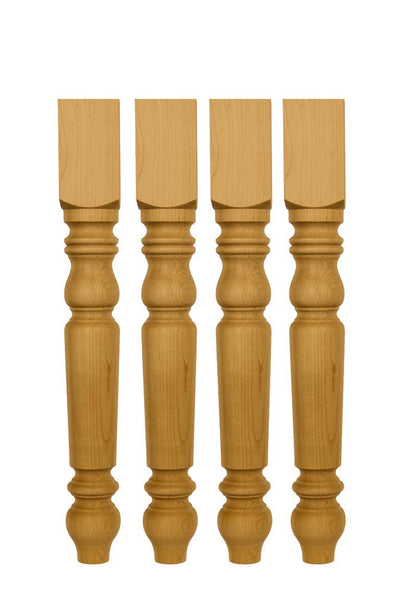 Unfinished Pine Table Legs set of 4
