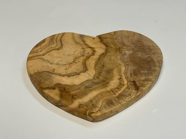 Heart Shaped Olive Wood Cutting/Charcuterie Board