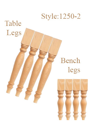 29"Table Legs & 18" Bench Legs
