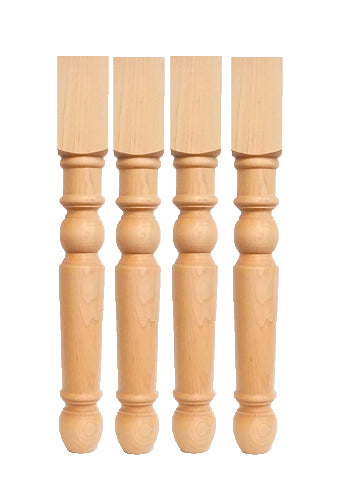 Unfinished farmhouse table legs  set of 4