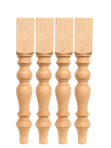 Hand made dining table legs - Set of four