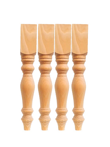 Knotty Pine Bench Legs  set of 4