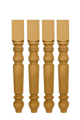 Unfinished Pine Table Legs set of 4 - TABLELEGSHOP
